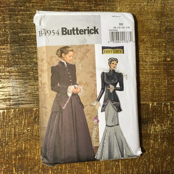 Butterick Sewing Pattern B4954 Misses/Petite Early 20th Century Costume 8-14 UC - Picture 1 of 2